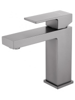 Смеситель для раковины WONZON & WOGHAND CUBE, Темный графит (WW-88139016-BGM) - Gidratop.ru изображение