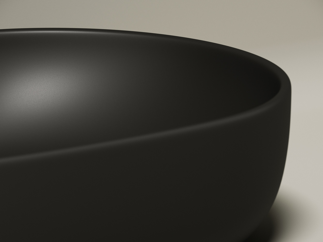 Умывальник чаша накладная овальная (цвет Черный Матовый) Element 600x415x135мм - Gidratop.ru изображение