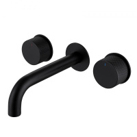 Смеситель ABBER Wasser Kreis AF81122B для раковины скрытого монтажа, черный матовый - Gidratop.ru изображение