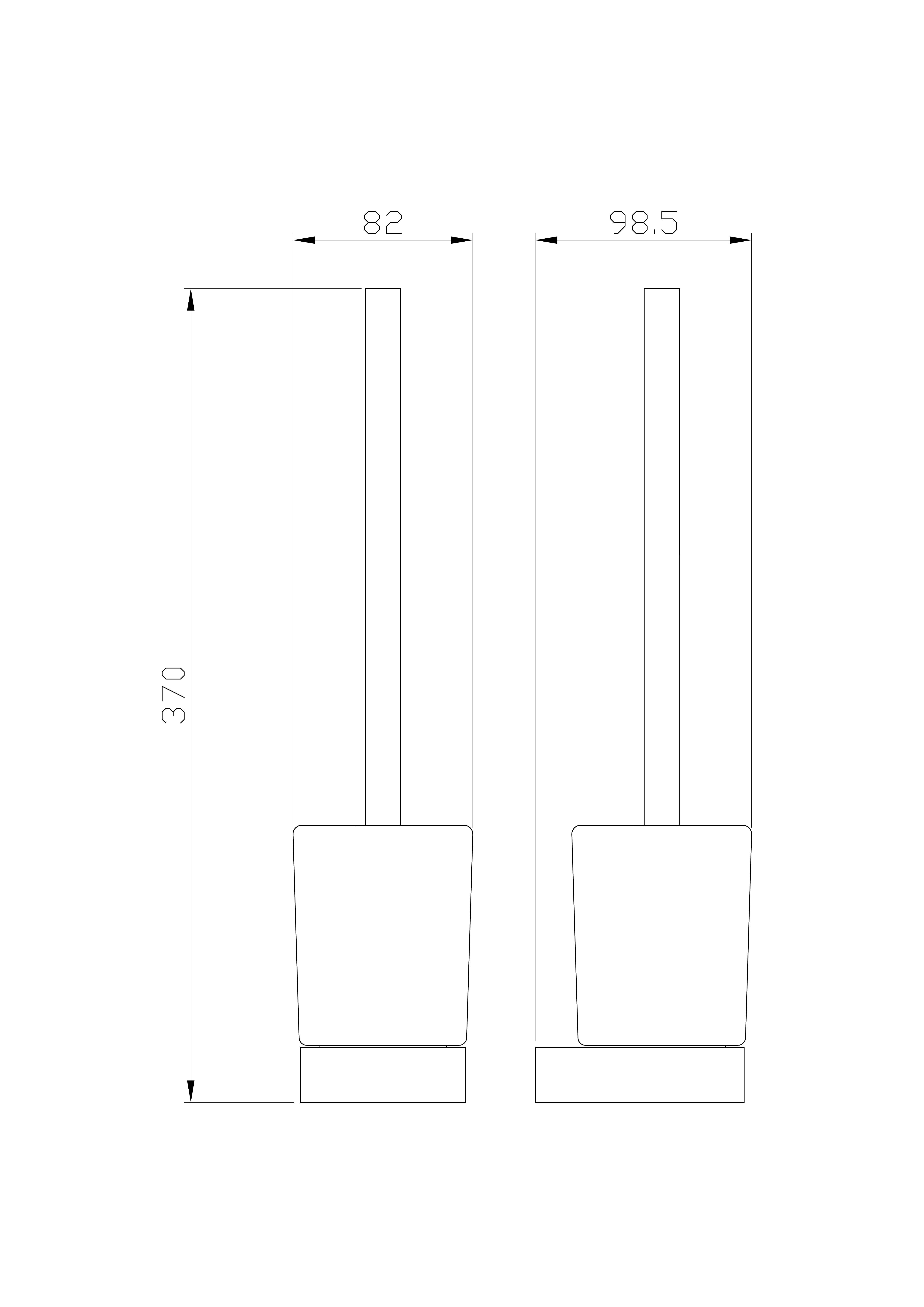 Туалетный ершик в комплекте WONZON & WOGHAND, Хром (WW-9529) - Gidratop.ru изображение