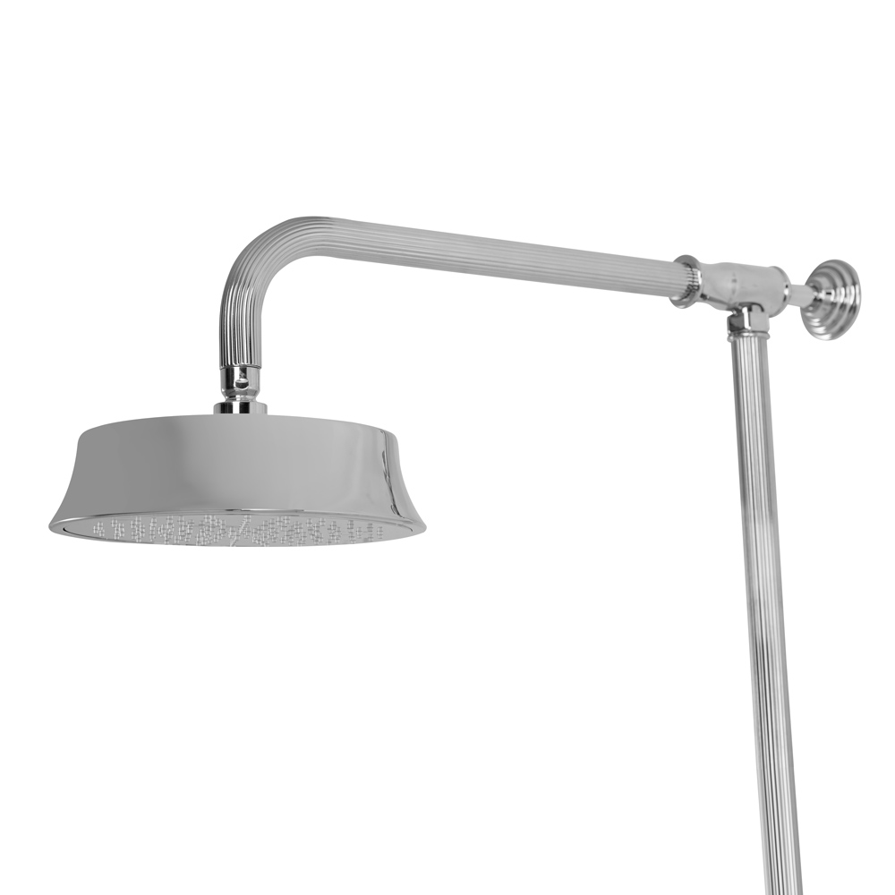 OLIMP-CD-01-L Душевая стойка со смесителем для верхнего и ручного душа, исполнение хром - Gidratop.ru изображение