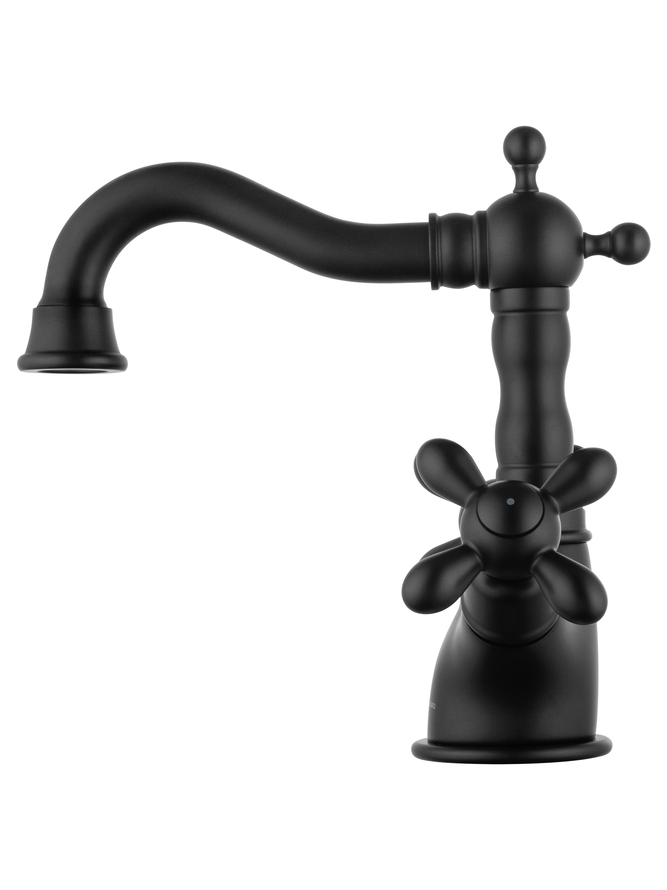 Смеситель для раковины WONZON & WOGHAND RETRO, Черный матовый (WW-88139020-MB) - Gidratop.ru изображение