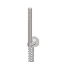 Newform X-STEEL 316 Гигиенический душ: руч. лейка, уголок с держателем, с запорным вентилем, на холодную воду, цвет: INOX - Gidratop.ru изображение