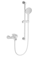 Смеситель для ванны с душевым гарнитуром WONZON & WOGHAND, Белый матовый (WW-C2501-MW) - Gidratop.ru изображение