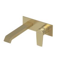 NAUTIC-BLI-SR Смеситель для раковины встраиваемый однорычажный, излив и ручка на одной площадке, исполнение Sunrise - Gidratop.ru изображение