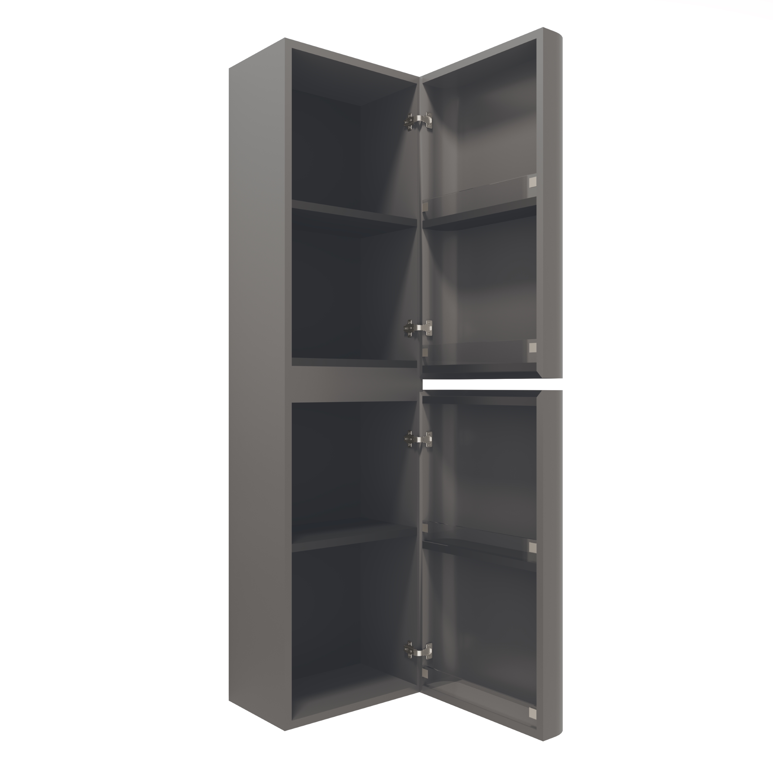 Шкаф Caprise VSC-4CA150MLG-L подвесной, левый, 1500*404*350, светло-серый матовый - Gidratop.ru изображение