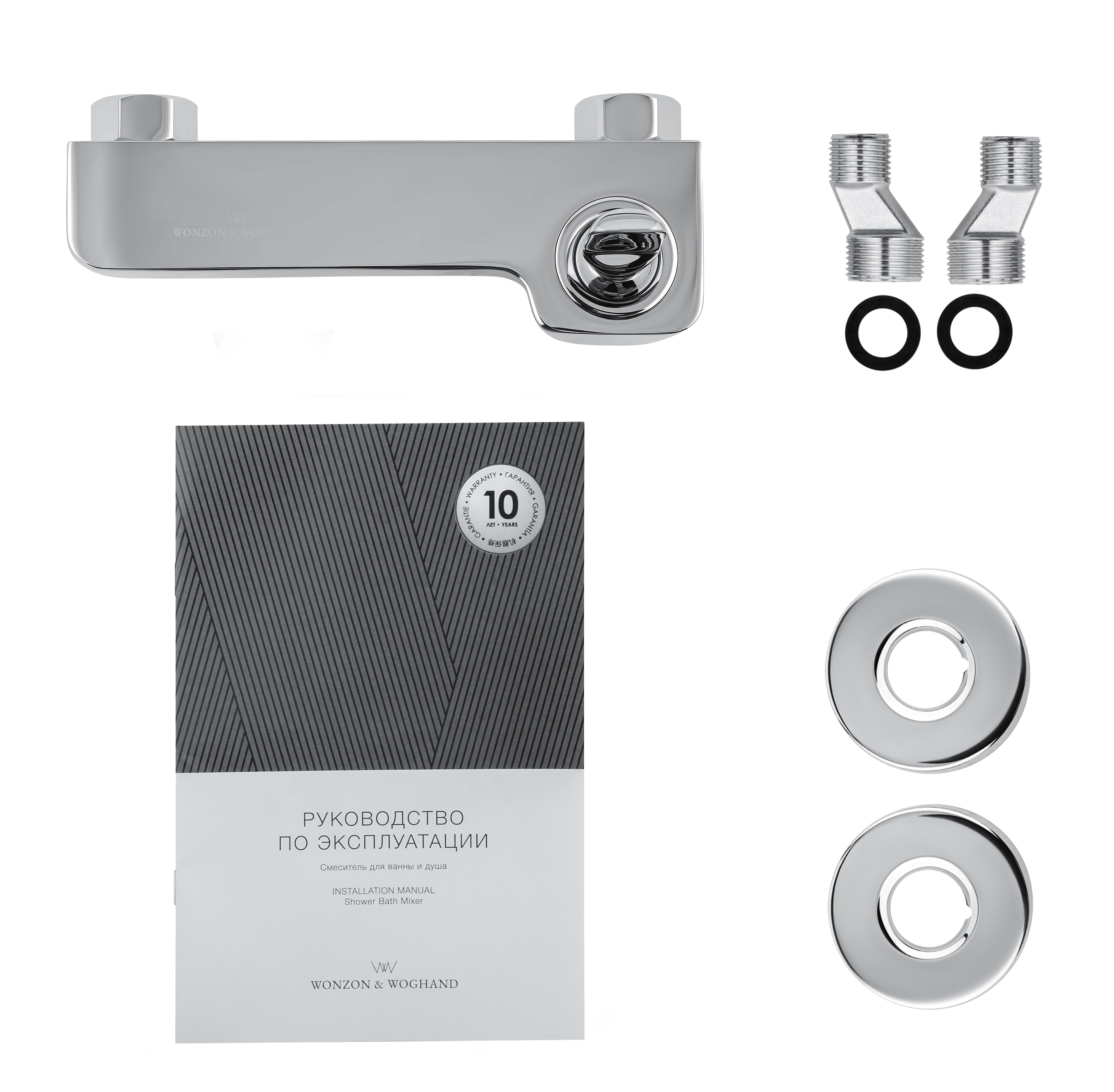 Смеситель для душа WONZON & WOGHAND SHARK, Хром (WW-48B4101-CR) - Gidratop.ru изображение