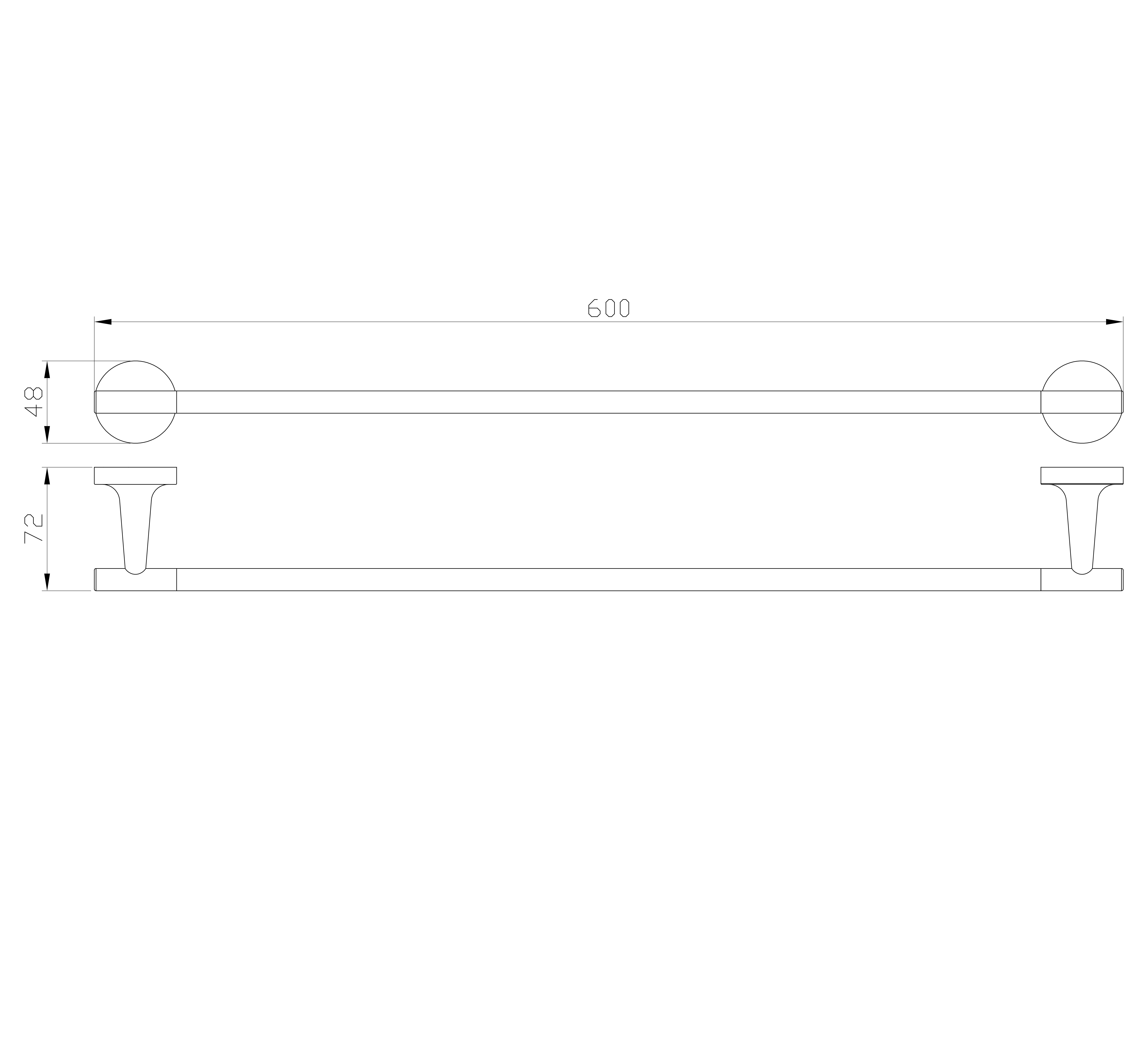 Вешалка для полотенец WONZON & WOGHAND SIMPLE, Хром (WW-6512) - Gidratop.ru изображение