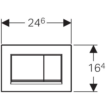 Кнопка смыва Geberit Sigma Type 30 115.883.KH.1 хром глянцевый вся / хром матовый вставка - Gidratop.ru изображение