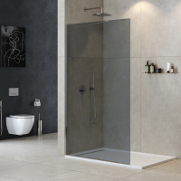 душевая перегородка универсальная LIBERTA-L-1-TB-120-GR-Cr - Gidratop.ru изображение