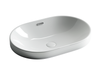 Умывальник овальный встраиваемый сверху в столешницу Element 600x400x195мм