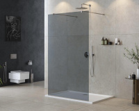 душевая перегородка CEZARES LIBERTA-L-2-110-GR-Cr - Gidratop.ru изображение