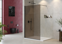 душевая перегородка CEZARES LIBERTA-L-1-110-BR-NERO