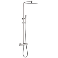 Душевая стойка ABBER Daheim AF8260SPL с термостатом без излива, сатин - Gidratop.ru изображение