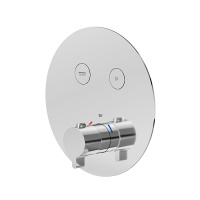 Newform XT Наружная часть для термостатического смесителя, на 2 источника, переключение - кнопки (для 27751) цвет: хром