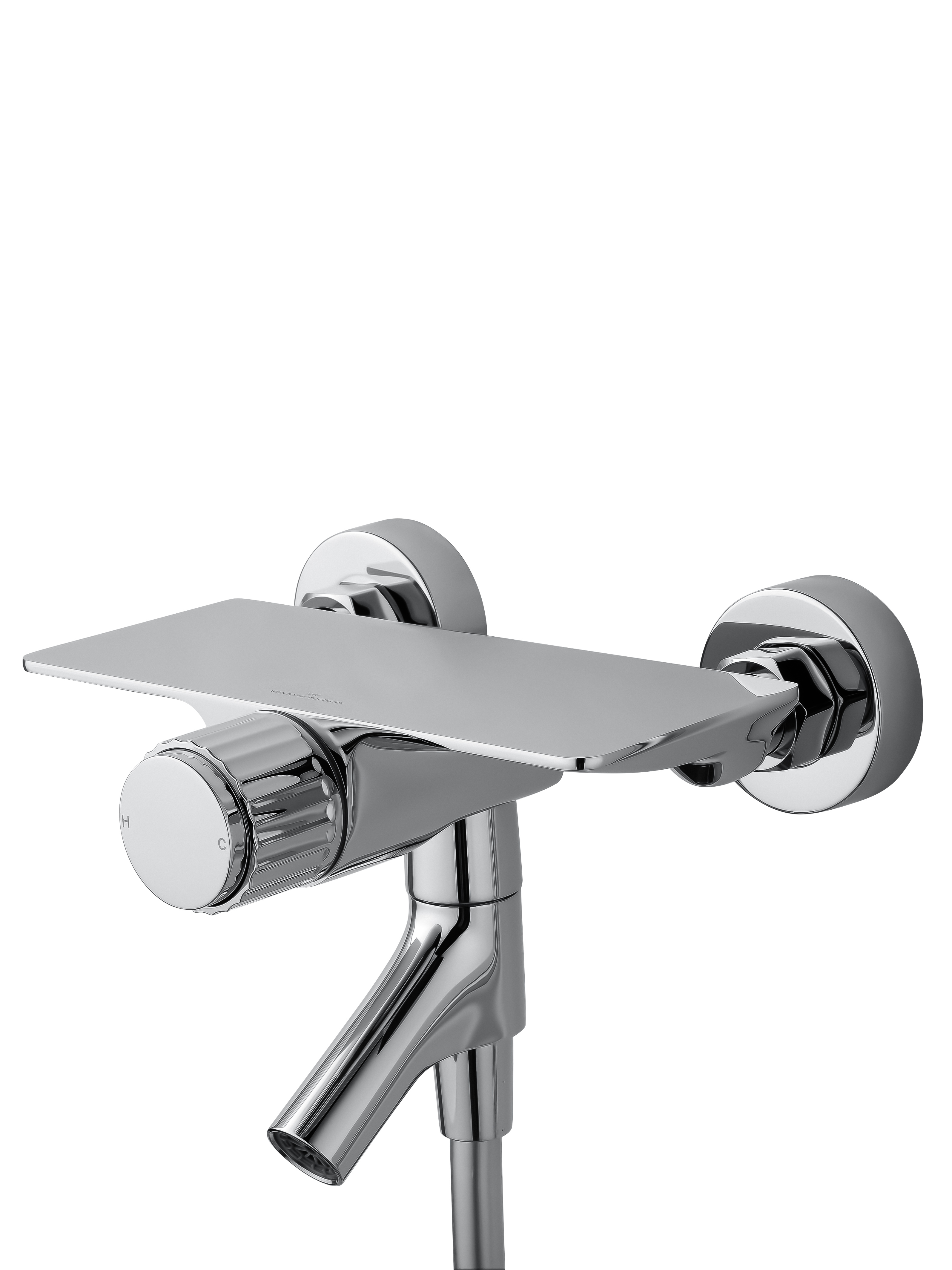 Смеситель для ванны с душем WONZON & WOGHAND CLICK, Хром (WW-FE05L221-CR) - Gidratop.ru изображение