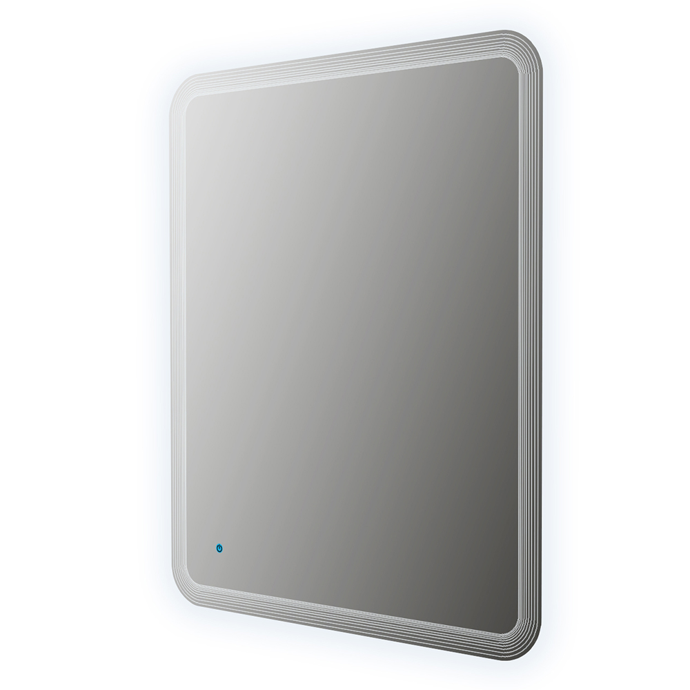 Зеркало со встроенной LED подсветкой и сенсорным выключателем Touch system, реверсивное 45028, 60x90 - Gidratop.ru изображение