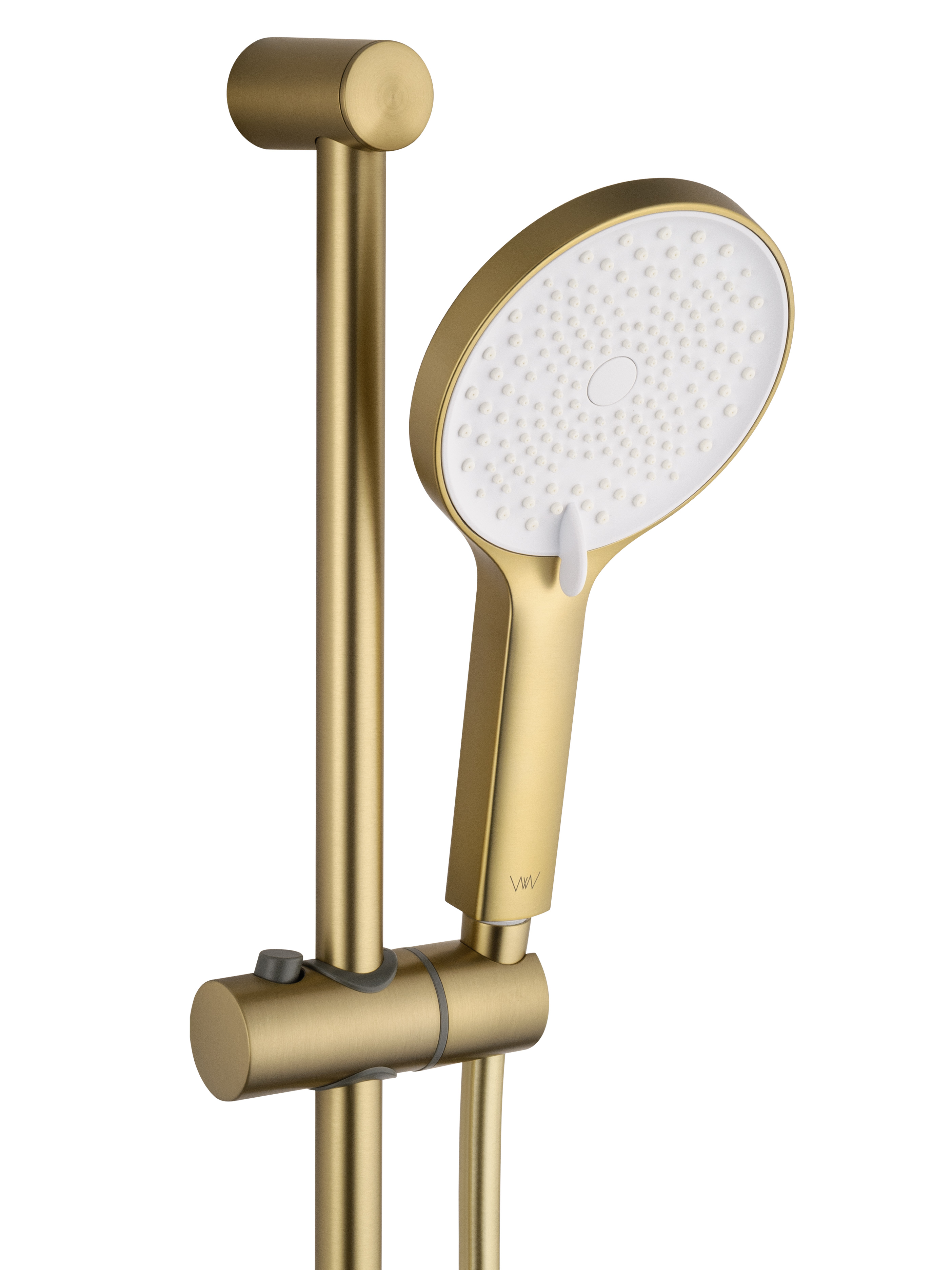 Смеситель для ванны с душевым гарнитуром и термостатом WONZON & WOGHAND SOLID, Брашированное золото (WW-C2011-A-BG) - Gidratop.ru изображение