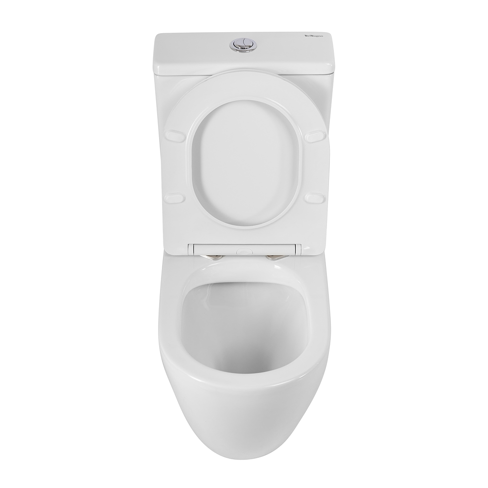 Унитаз-компакт безободковый BelBagno SFERA-R BB2141CPR/SC/BB2141T - Gidratop.ru изображение