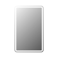 Зеркало с встроенным светильником и кнопочным выключателем SPC-MAR-500-800-LED-BTN, 12W, 220-240V, 500x30x800 - Gidratop.ru изображение