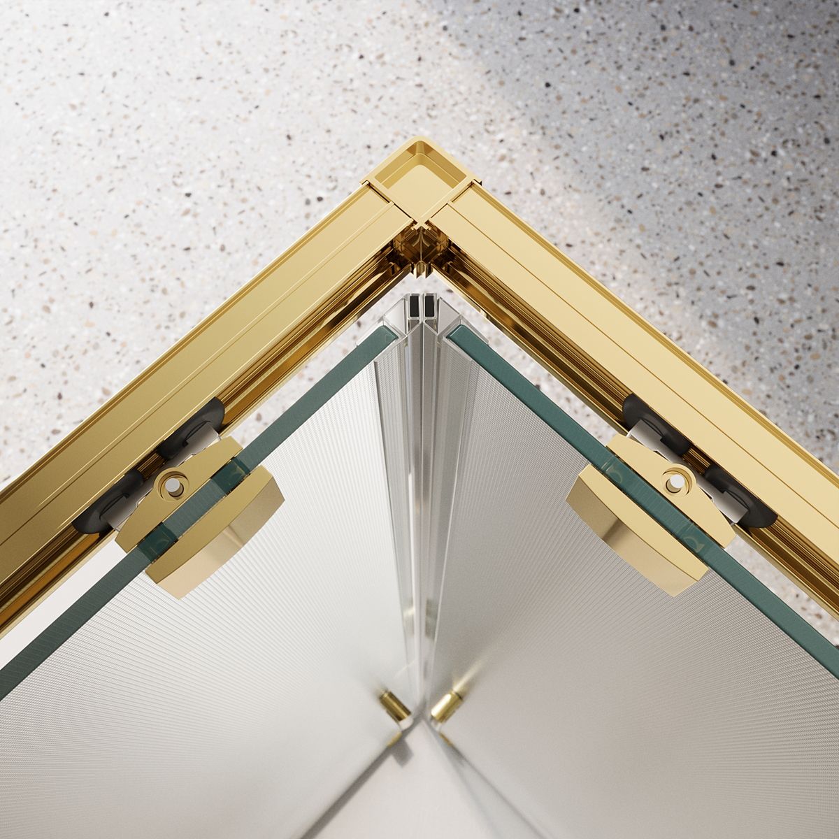 Душевой уголок BelBagno LUCE-A-2-90-P-ORO - Gidratop.ru изображение