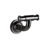 GESSI VENTI20 крючок двойной, цвет Black Metal PVD - Gidratop.ru изображение