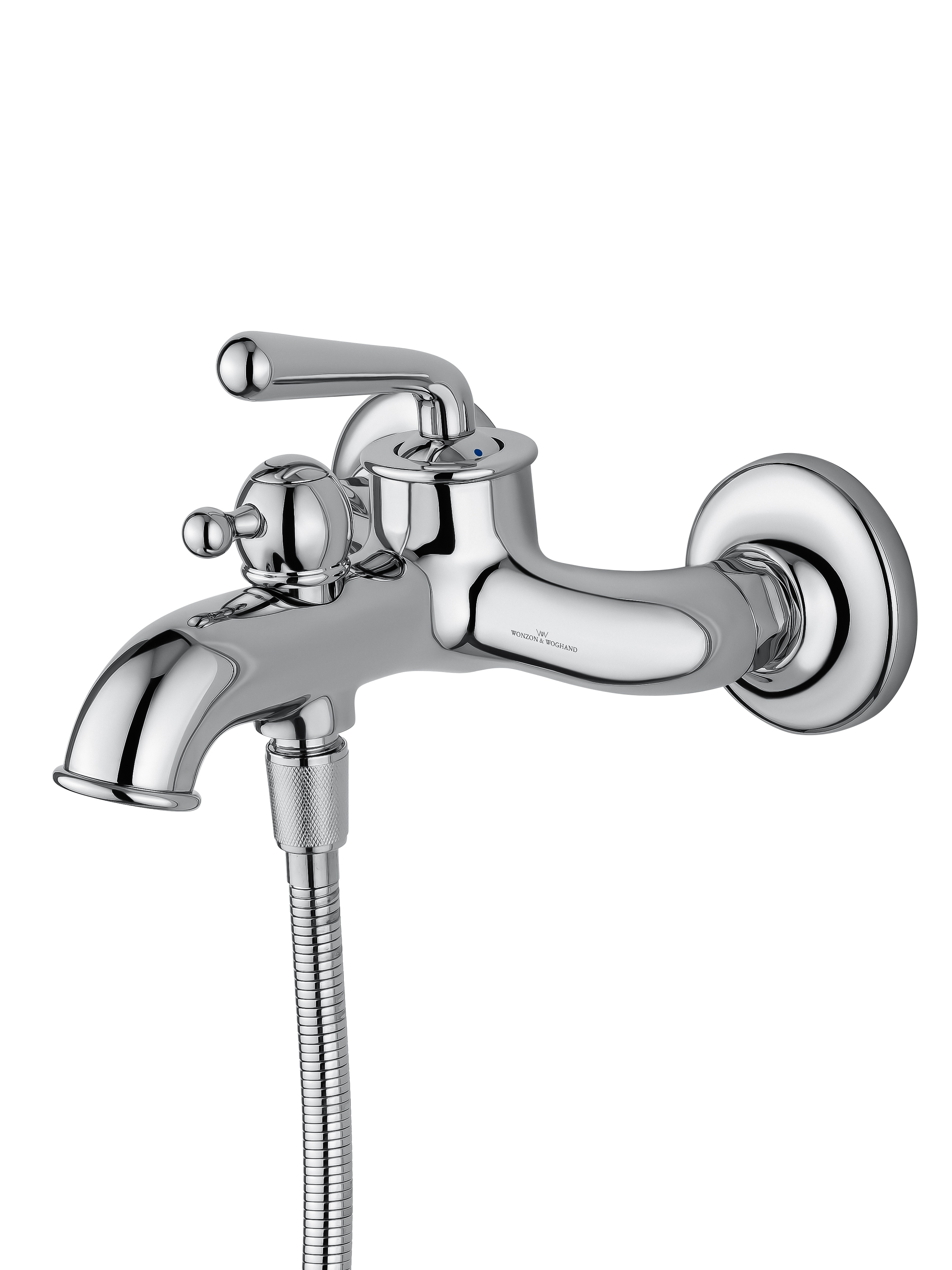 Смеситель для ванны с душем WONZON & WOGHAND STEAM, Хром (WW-88639008-CR) - Gidratop.ru изображение