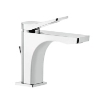 GESSI Rilievo смеситель для раковины на 1 отв. с донным клапаном  h=156мм, излив 131мм , цвет: хром - Gidratop.ru изображение