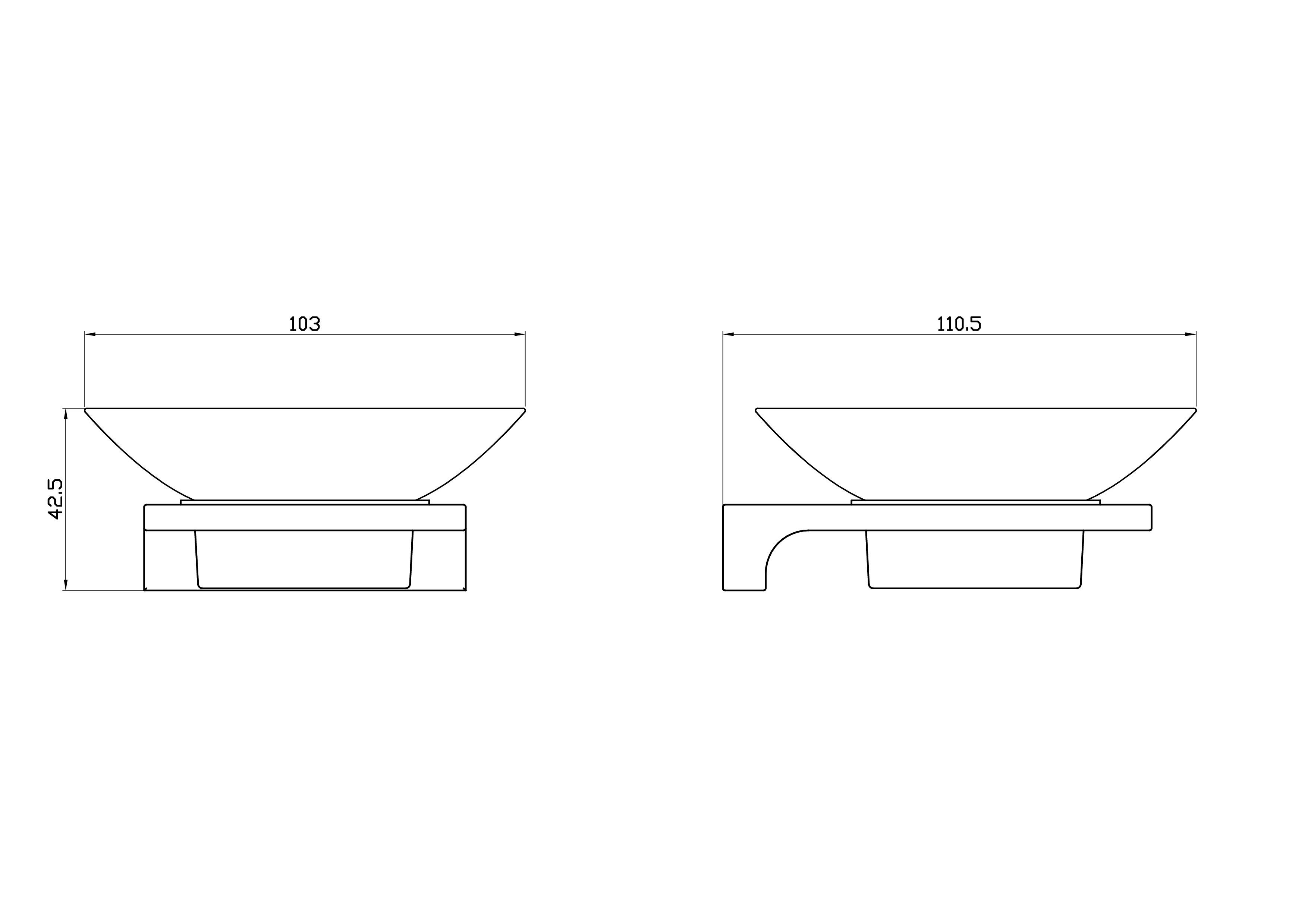Мыльница с держателем WONZON & WOGHAND ECLIPSE, Хром (WW-9122-CR) - Gidratop.ru изображение