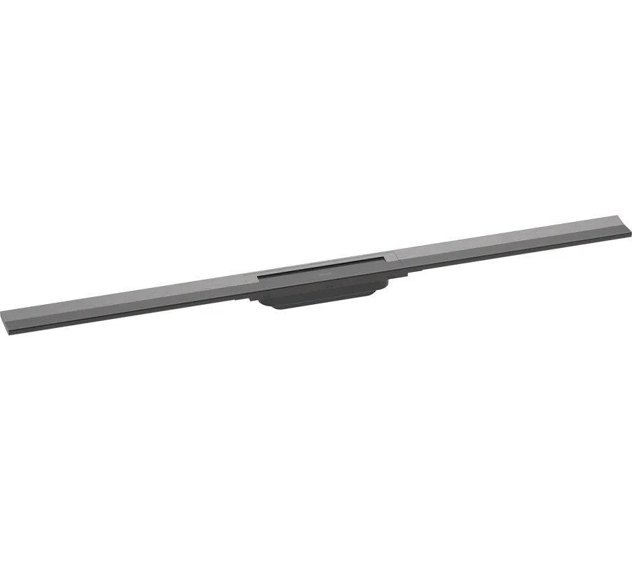 Решетка для дренажного канала Hansgrohe RainDrain Flex, 100 см, черный хром, 56046340 - Gidratop.ru изображение