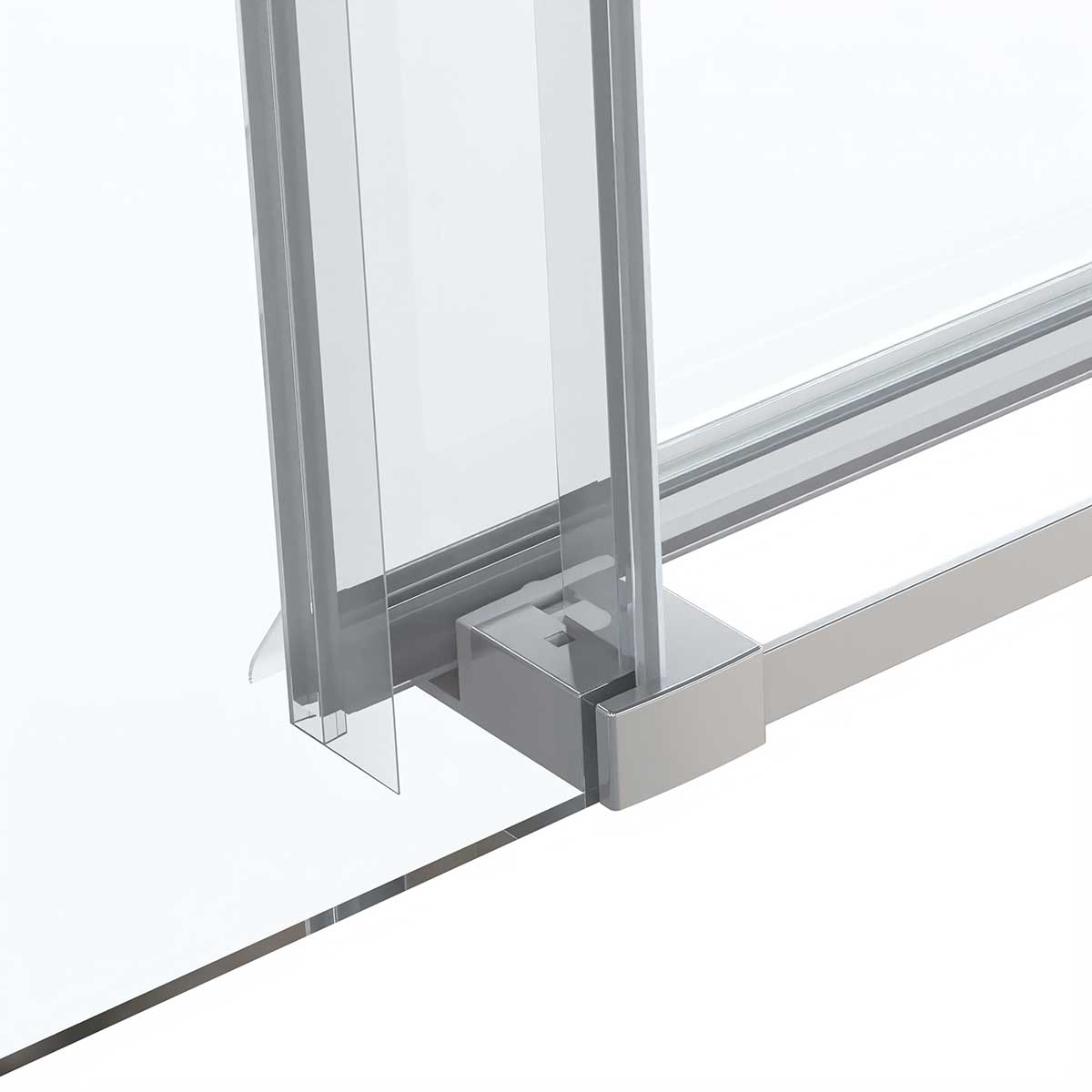 Душевая дверь Como Soft VDS-1CS130CL, 1300, хром, стекло прозрачное - Gidratop.ru изображение