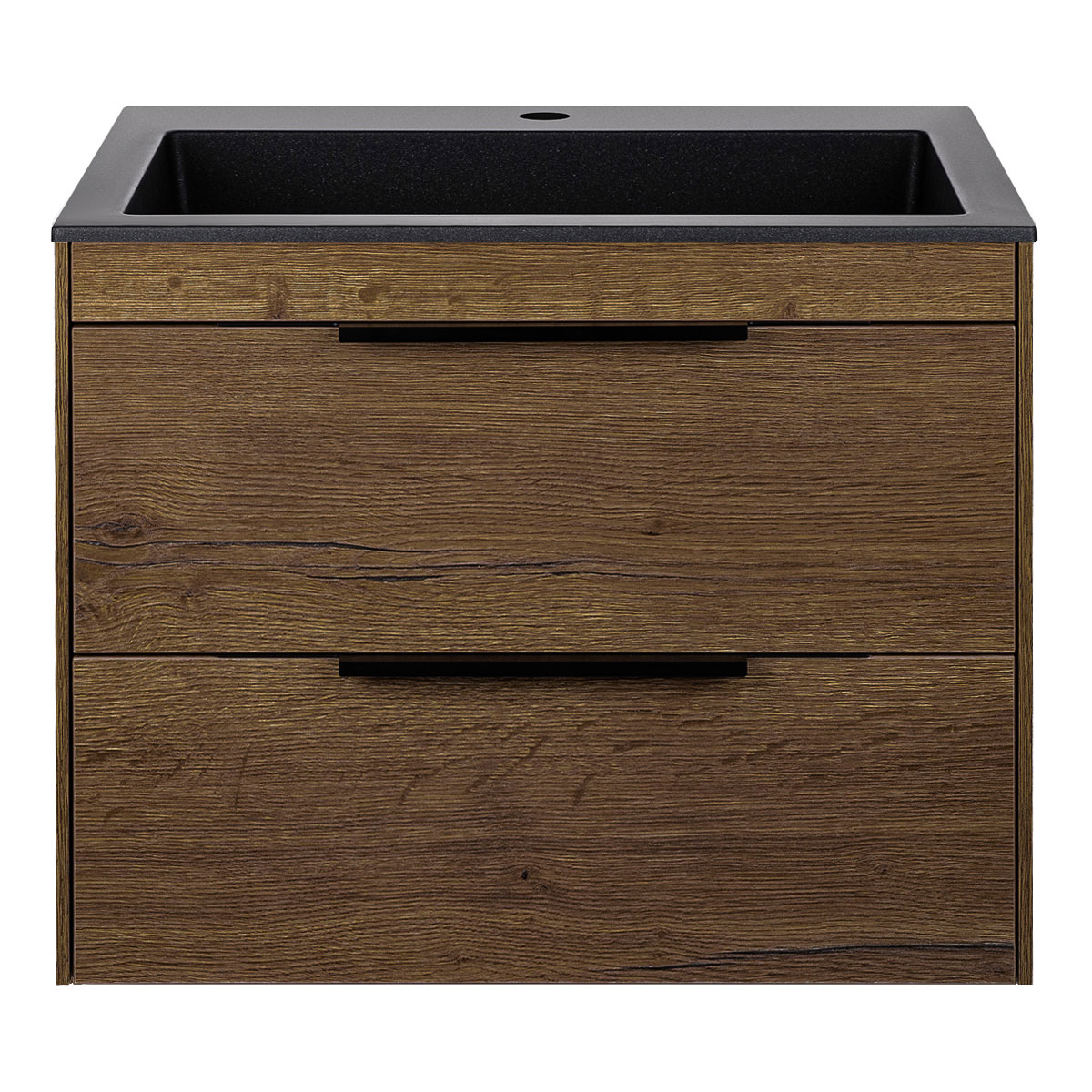 База под раковину Chiara 2D 600 подвесная, 2 выкатных ящика soft-close, T.Oak - Gidratop.ru изображение