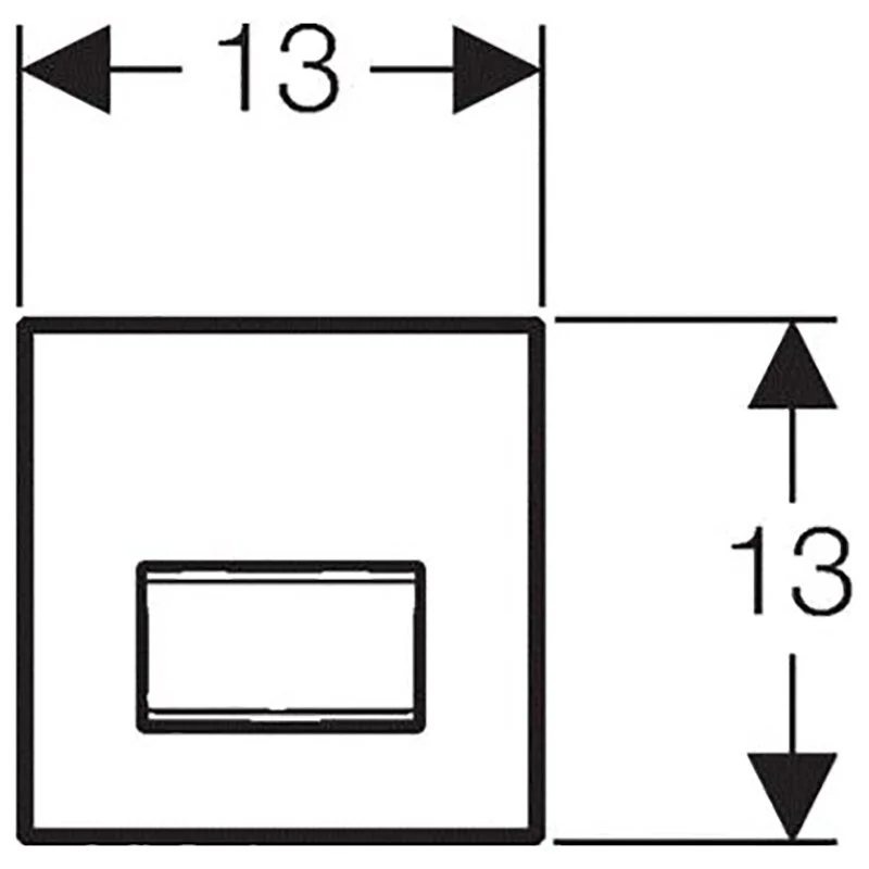 Клавиша Geberit Sigma Type 50 116.016.SD.5, зеркальное дымчатое стекло - Gidratop.ru изображение