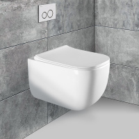 Унитаз подвесной Form VT1-35 безободковый, цвет белый, ультратонкое soft-close сиденье - Gidratop.ru изображение