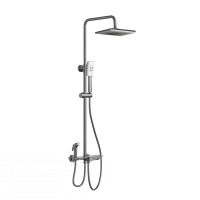 Душевая система с термостатом WONZON & WOGHAND, Темный графит (WW-B3310-BGG) - Gidratop.ru изображение