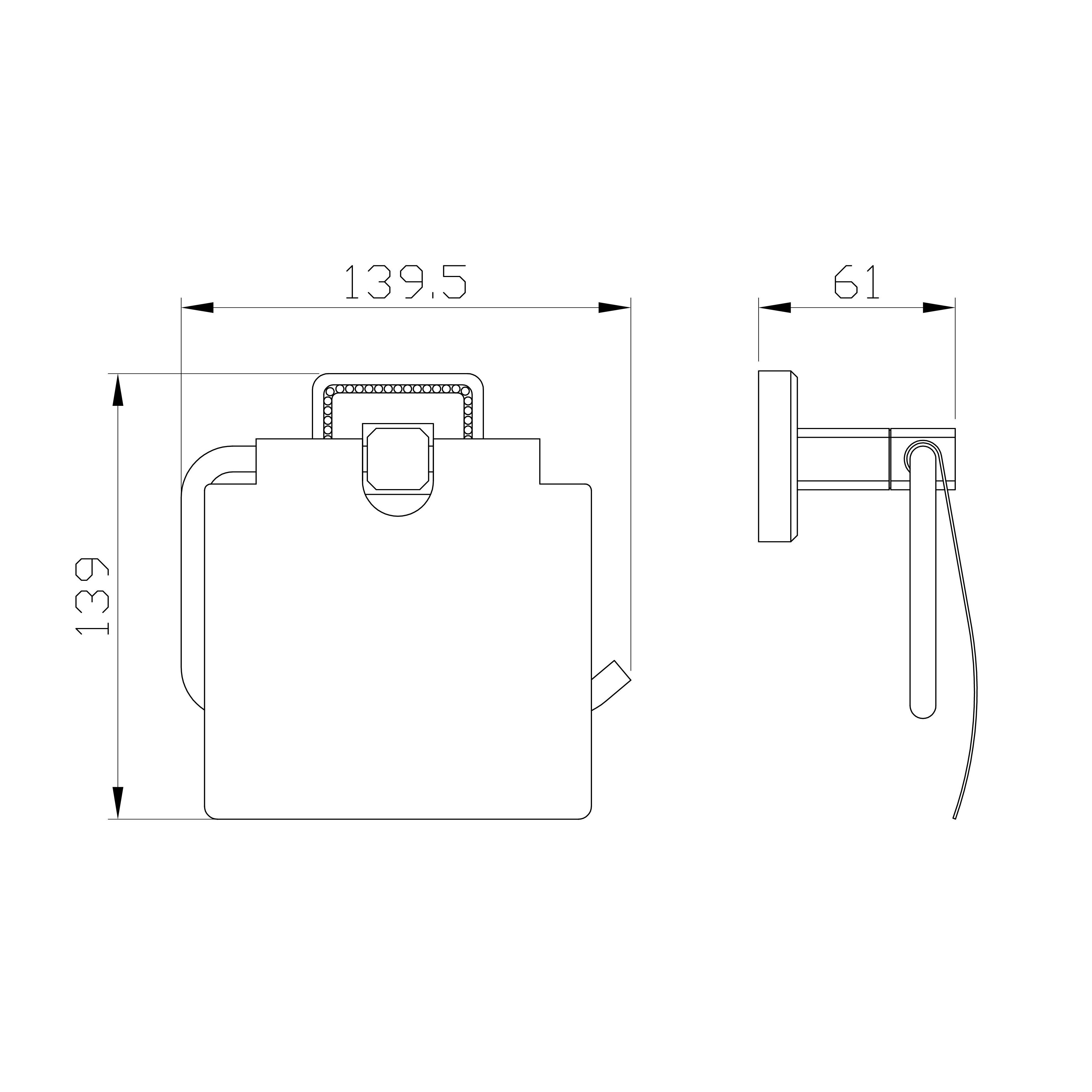 Держатель для туалетной бумаги с крышкой WONZON & WOGHAND ROMA, Бронза (WW-7226) - Gidratop.ru изображение