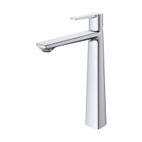 LUX-LC-01-W0 Смеситель для накладных раковин однорычажный, без донного клапана, хром