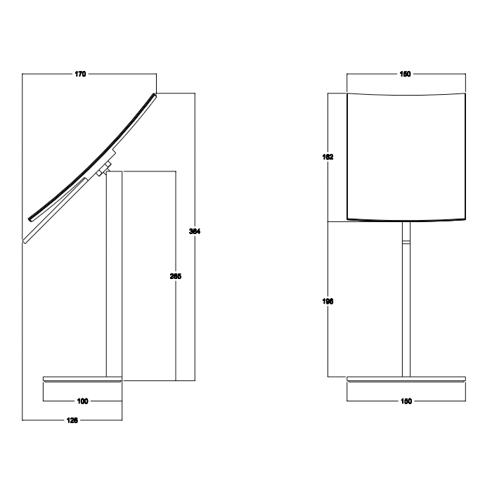 GESSI  INVERSO ACCESSORIES Настольное поворотное зеркало, цвет: Warm Bronze Br PVD - Gidratop.ru изображение