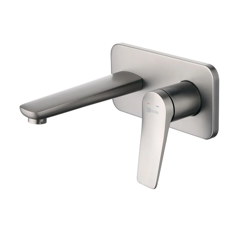 Смеситель для раковины Lemark Bronx LM3726GM, с донным клапаном, графит - Gidratop.ru изображение
