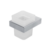 SLIDER-TUMS-01 Стакан подвесной, стекло, исполнение хром - Gidratop.ru изображение