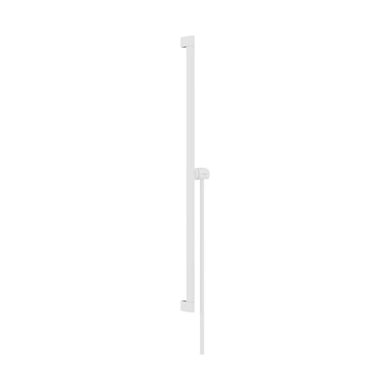 Душевой гарнитур Hansgrohe Pulsify 24403700 E Unica, штанга 90 см, белый матовый - Gidratop.ru изображение