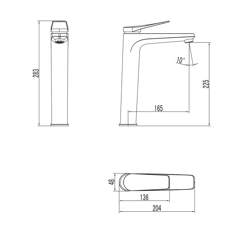 Смеситель для раковины Lemark Bronx LM3709BL, с донным клапаном, черный - Gidratop.ru изображение