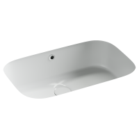 Раковина встраиваемая снизу Ceramicanova Era,  c отверстием слива - перелива, 570x395x195 мм, белый, арт.CN15006 - Gidratop.ru изображение