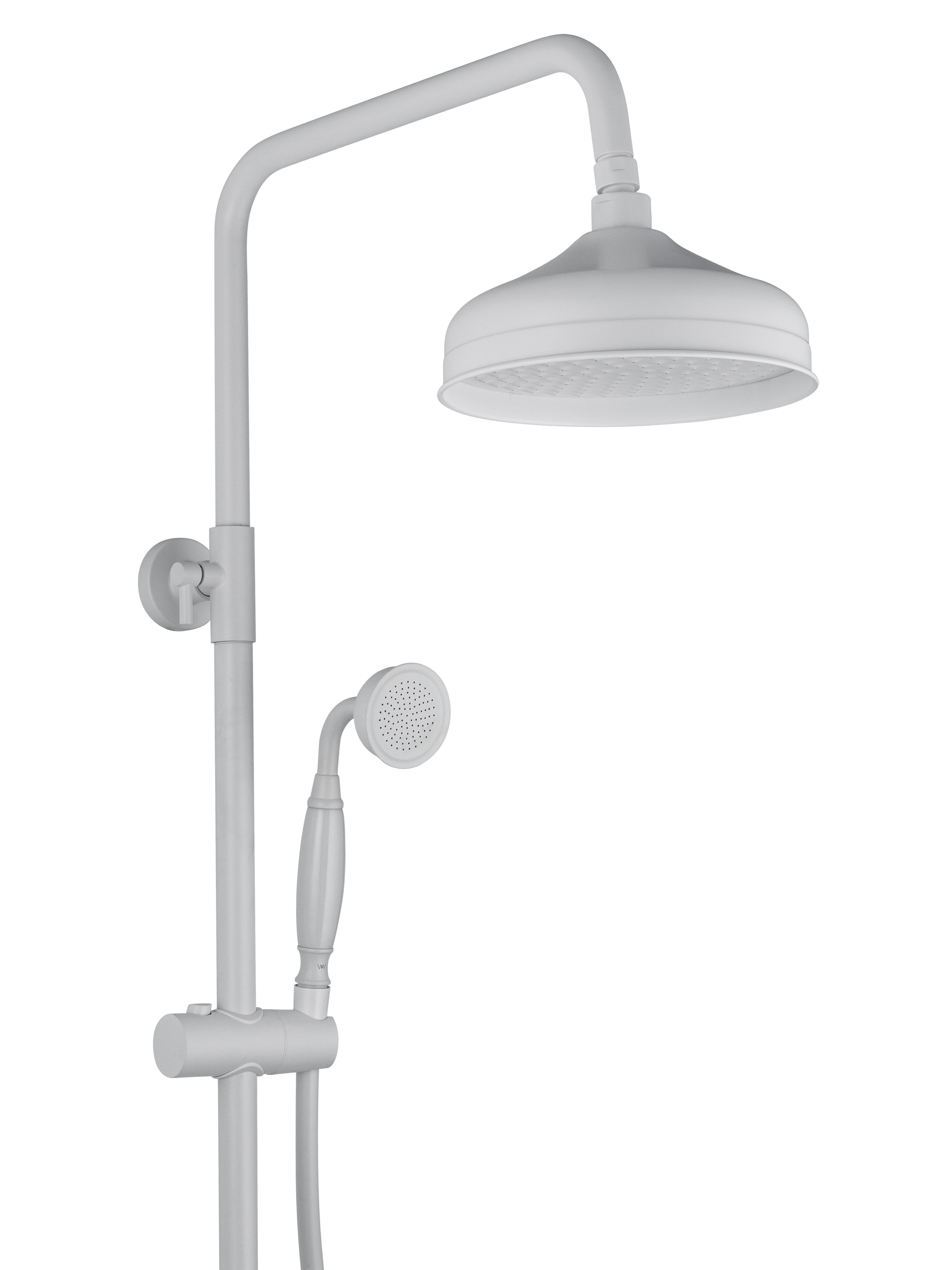 Душевая система с термостатом WONZON & WOGHAND RETRO, Белый матовый (WW-B3041-MW) - Gidratop.ru изображение