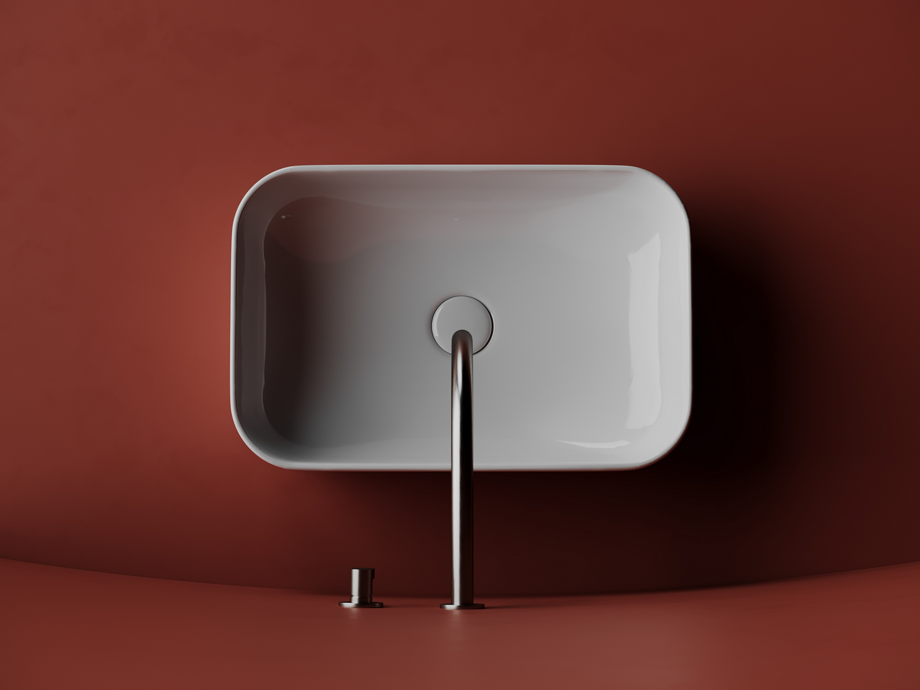 Умывальник чаша накладная прямоугольная Element 510x340x140мм - Gidratop.ru изображение