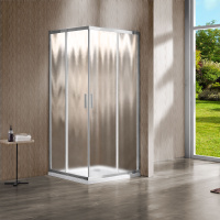 Душевой уголок Garda VSS-1G800CH, 800*800, хром, стекло шиншилла - Gidratop.ru изображение