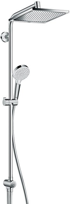 Душевая система Hansgrohe Crometta E 240 1jet Showerpipe Reno EcoSmart 27289000