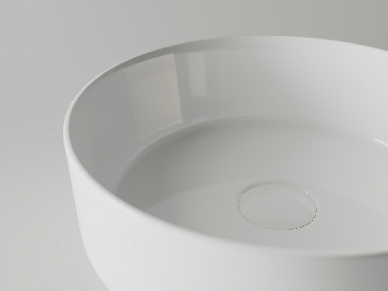 Умывальник чаша накладная круглая Element 360x360x120мм - Gidratop.ru изображение