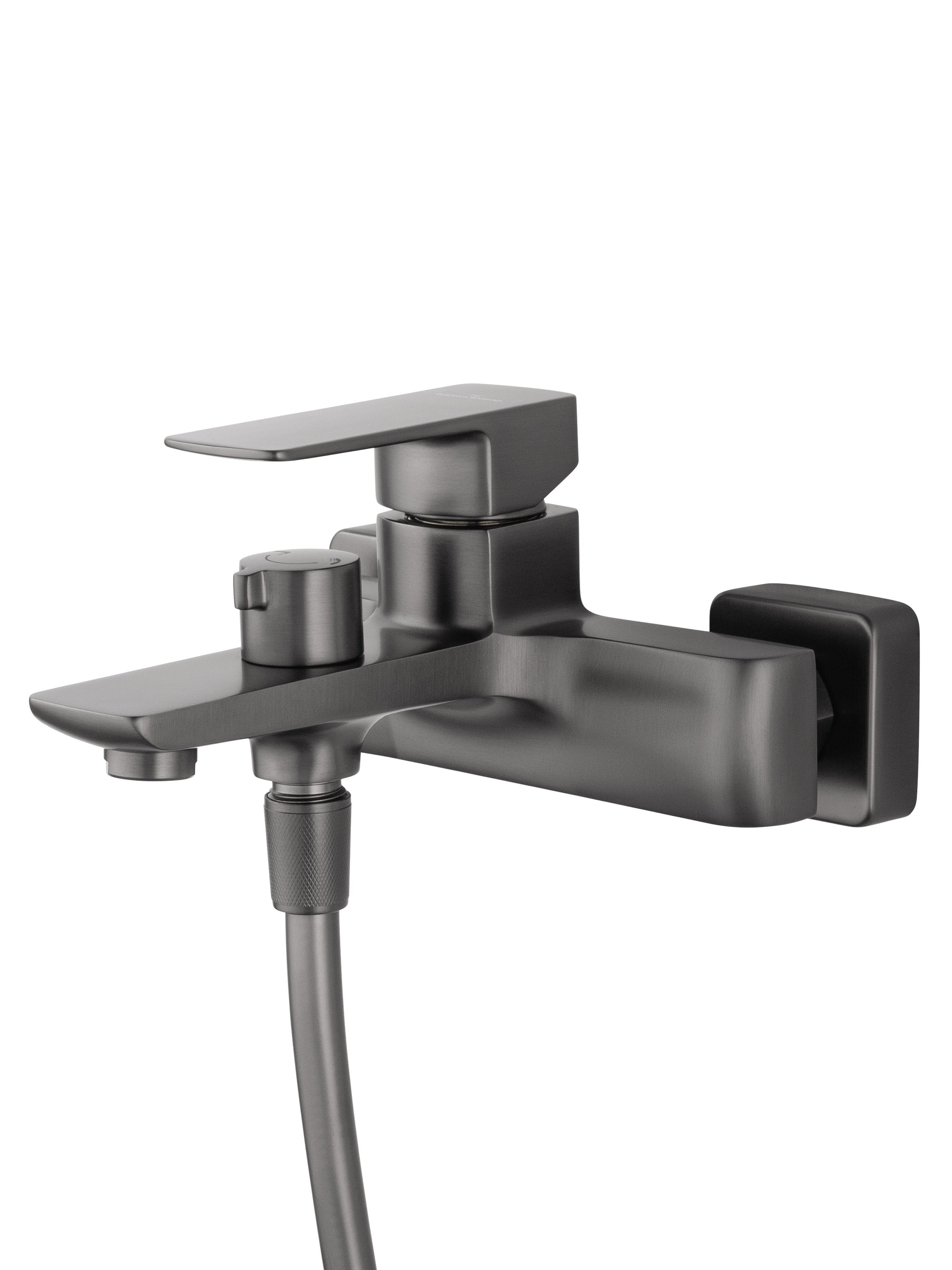 Смеситель для ванны с душем WONZON & WOGHAND EDGE, Темный графит (WW-88639003A-BGM) - Gidratop.ru изображение