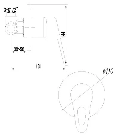 Смеситель для душа Lemark Luna LM4123C с внутренней частью - Gidratop.ru изображение